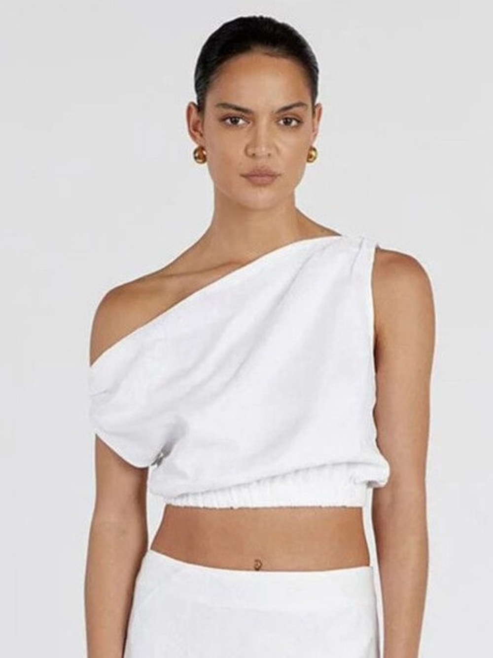 DISSH Cass Linen One Shouldered Top
